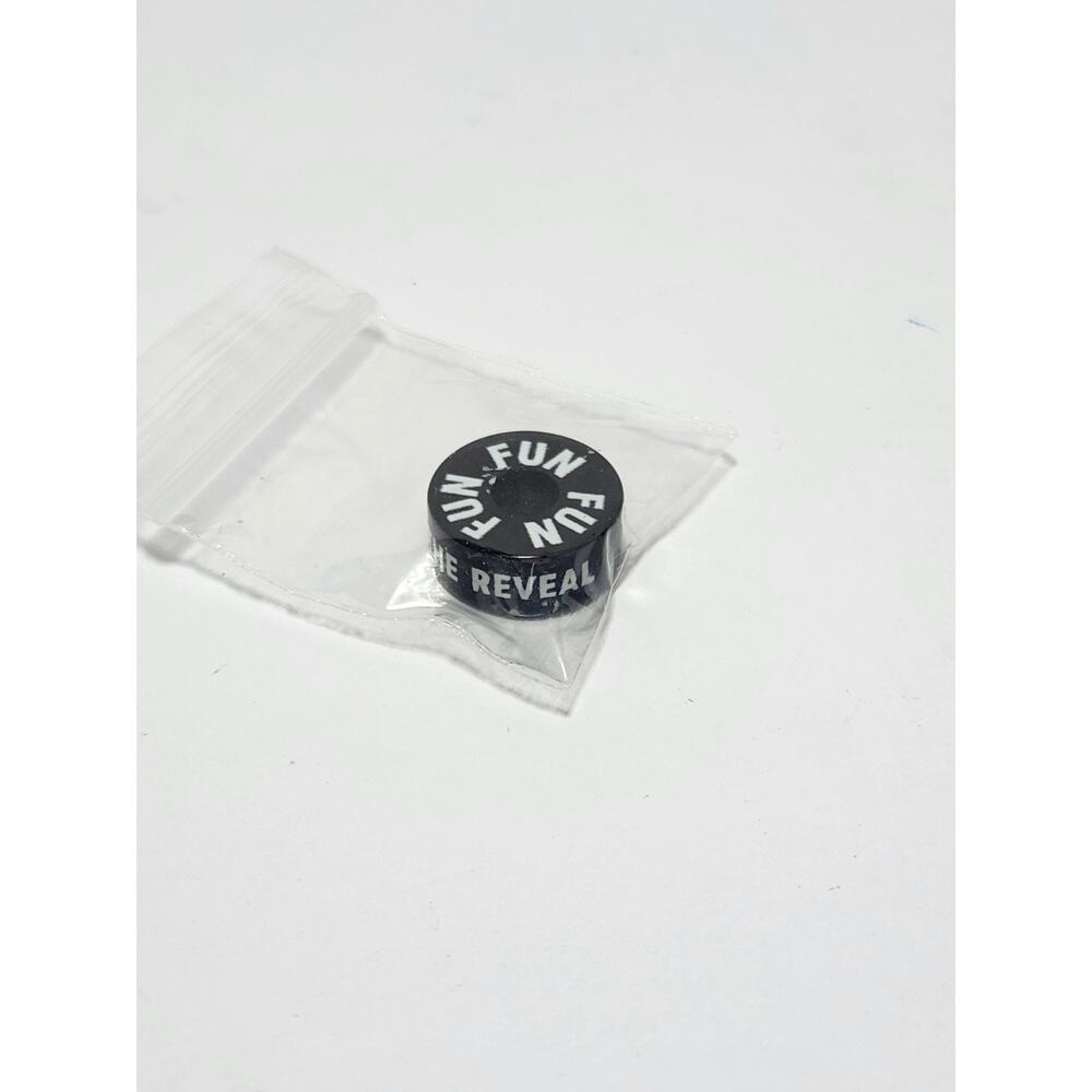 Carnival Cruise EFFY Fun Barrel THE REVEAL Black with White Letters Charm